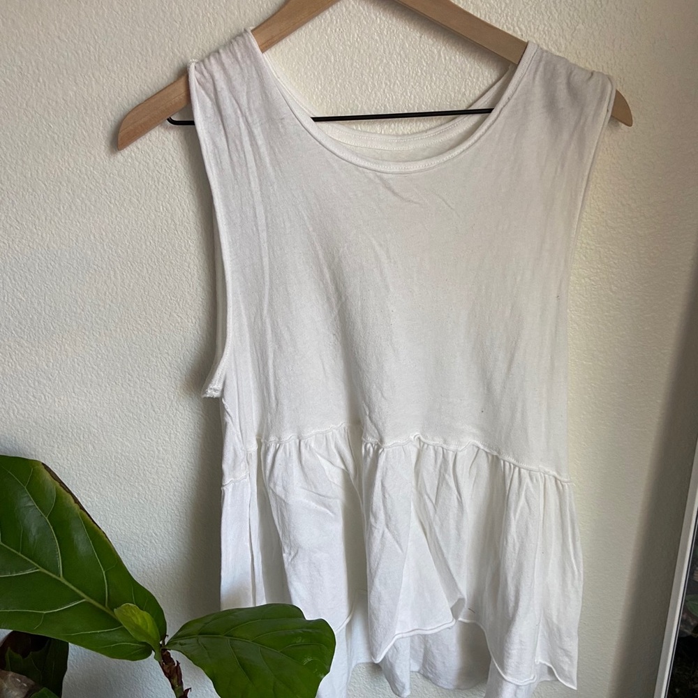 Free People White Tank Top